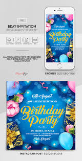 birthday invitation free insram