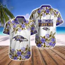 nfl baltimore ravens hawaiian shirt
