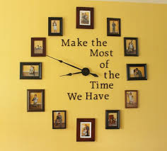 Diy Large Photo Wall Clock Home