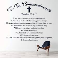 Ten Commandments Exodus Wall Sticker
