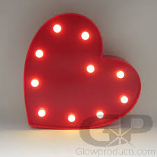 No matter your room's set up, give your space some depth and make it more inviting with some new wall decor. Light Up Heart Marquee Decor Lamp Glowproducts Com