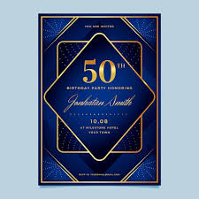 50th birthday invitation images free