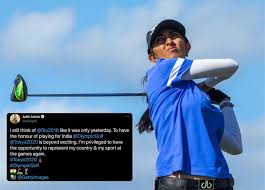 She is the golfer in the spotlight from india. Aditi Ashok For The Olympics 4moles Com