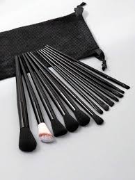 13pcs portable black makeup brush set