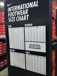 Nike In Store International Sizing Fixtures Close Up