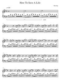 It also analyzes reviews to verify trustworthiness. The Fray How To Save A Life Sheet Music For Piano Download Piano Solo Sku Pso0012109 At Note Store Com