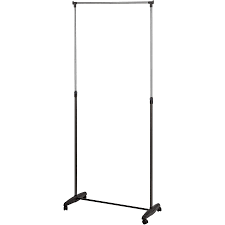 Songmics industrial pipe clothes rack double rail on wheels with commercial grade clothing hanging rack organizer for garment storage display, black uhsr60b. House Home Portable Garment Rack Black Big W