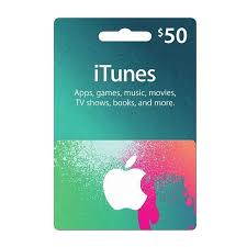 50 app itunes gift card e