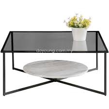 Clarins 90cm Tempered Glass Coffee Table