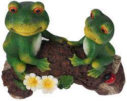 jhp frog garden statue green frogs