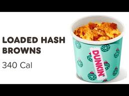 new loaded hash brown dunkin donuts