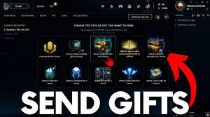 how to send gifts in league of legends