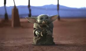 Image result for baby yoda eating frog