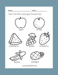 free preschool science worksheets
