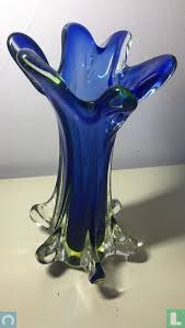 Murano Italy Vintage Uranium Glass Vase