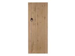 howdens solid rustic ledged oak door