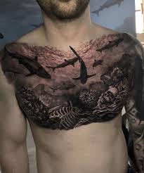 Get inspiration for your chest tattoos with this definitive guide on the most popular styles. Sharks Chest Tattoo Best Tattoo Ideas For Men Women