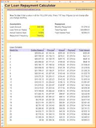 Car Loan Calculator Excel Spreadsheet Loan Calculator Car Loan
