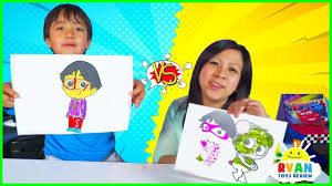 Toy ryan review coloring pages. 3 Marker Challenge With Ryan Vs Mommy Panda Coloring Pages Coloring Pages Coloring Pages Inspirational