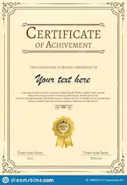 Certificate Of Appreciation Template With Vintage Gold