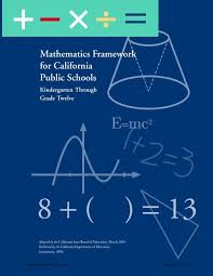 Mathematics Framework For California