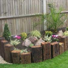 garden edging ideas with stone and
