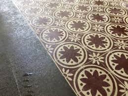 concrete floor with real milk paint