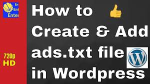 how to create add ads txt