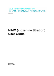 Nimc Clozapine Titration User Guide Manualzz Com