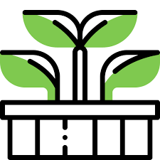 Raised Bed Generic Fill Lineal Icon