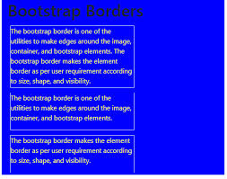 bootstrap border how does border work