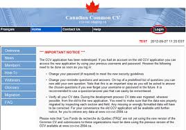How To Use The Canadian Common Cv Ccv