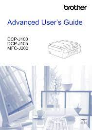 The dcp j100 is no longer than 2. Brother Dcp J105 User S Guide Manualzz