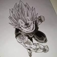 Produced by toei animation , the series was originally broadcast in japan on fuji tv from april 5, 2009 2 to march 27, 2011. 8 Dragon Ball Z Drawing Of Majin Vegeta Steemit