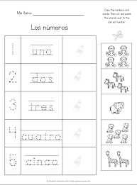numbers in spanish worksheets and how