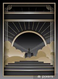 Wall Mural Art Deco Background And