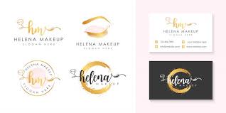 helena makeup logo collection template