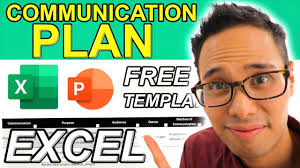 a communication plan in excel