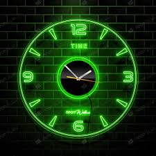 Acrylic Modern Neon Wall Clock With