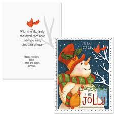 Be Jolly Note Card Size Christmas Cards