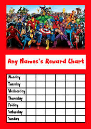 12 Best Photos Of Avengers Printable Chore Charts Sticker