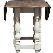 Drop Leaf Sofa Table In Porcelain White