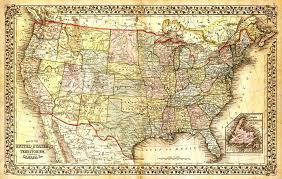 states map north america map map