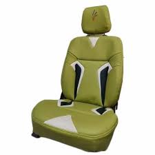 Green Leather Designer Car Seat Cover