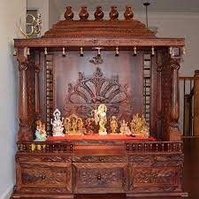 wooden mandir design for home in 2022