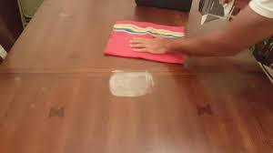 white heat stains on dining room tables