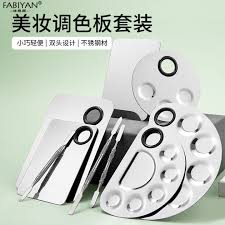 stainless steel makeup palette nail art