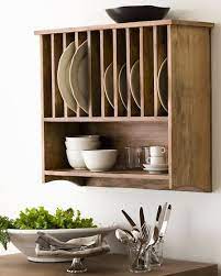 Plate Rack Kitchen Wall Shelves