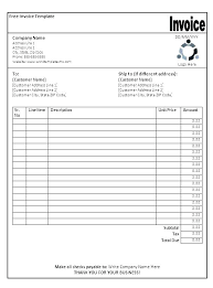 Ms Excel Invoice Template New Free Templates Microsoft Te