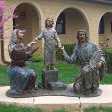 Holy Family Garden Statue Dz